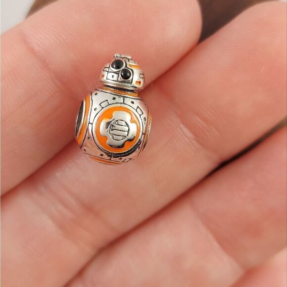 925 Silver BB-8 Star Wars Charm - Picture 1 of 6